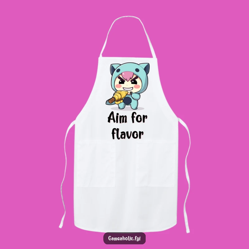 Funny Archer Apron: Aim & Cook, a Determined & Hilarious Gift!