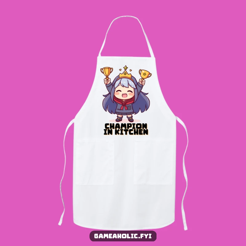 Funny Chef's Trophy Apron: Cook Up Laughs with this Hilarious Kitchen Gift!