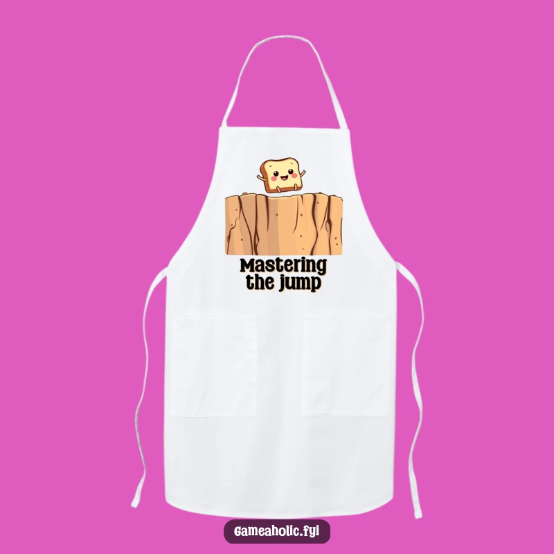 Funny Toast Leap Apron - Hilarious Gift for Kitchen Adventurers
