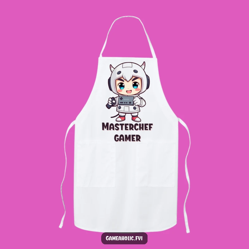 Funny Victorious Gamer Apron: Cook Up Wins with Controller Humor Gift