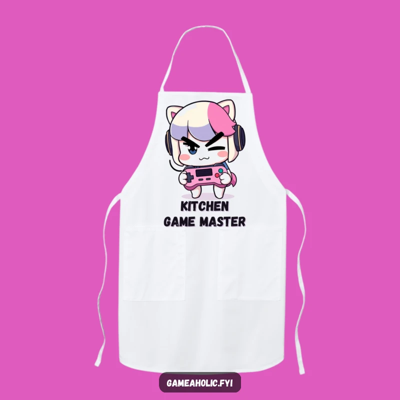 Funny Gamer Apron: Witty Kitchen Protection for the Mischievous Chef, Perfect Gift