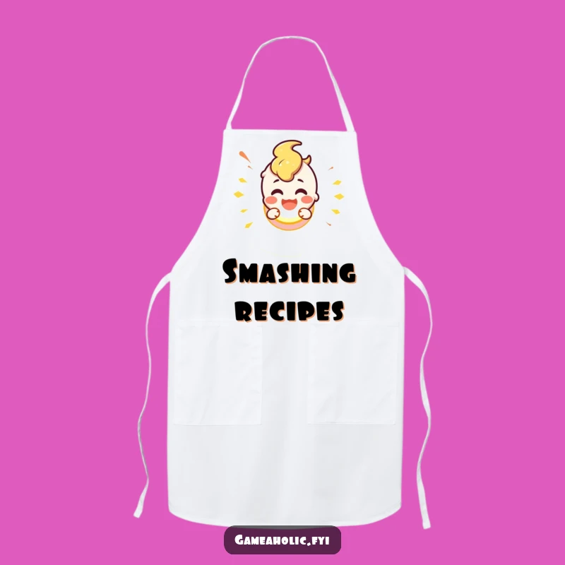 Funny Button Smash Apron: Cook with Action-Packed Fun