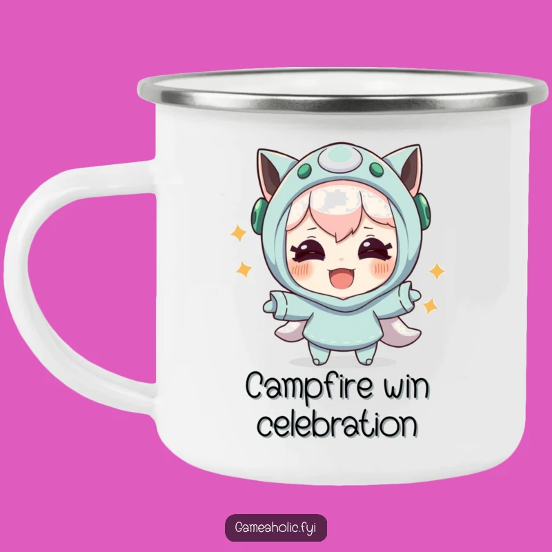 Funny 'Campfire Celebration' Camping Mug: Hilarious Gift for Outdoor Winners!