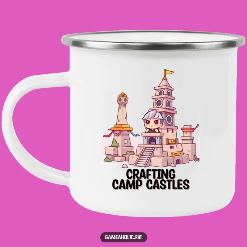 Funny Gamer Camping Mug: Intense Concentration Building - Portable Gaming Fuel Gift