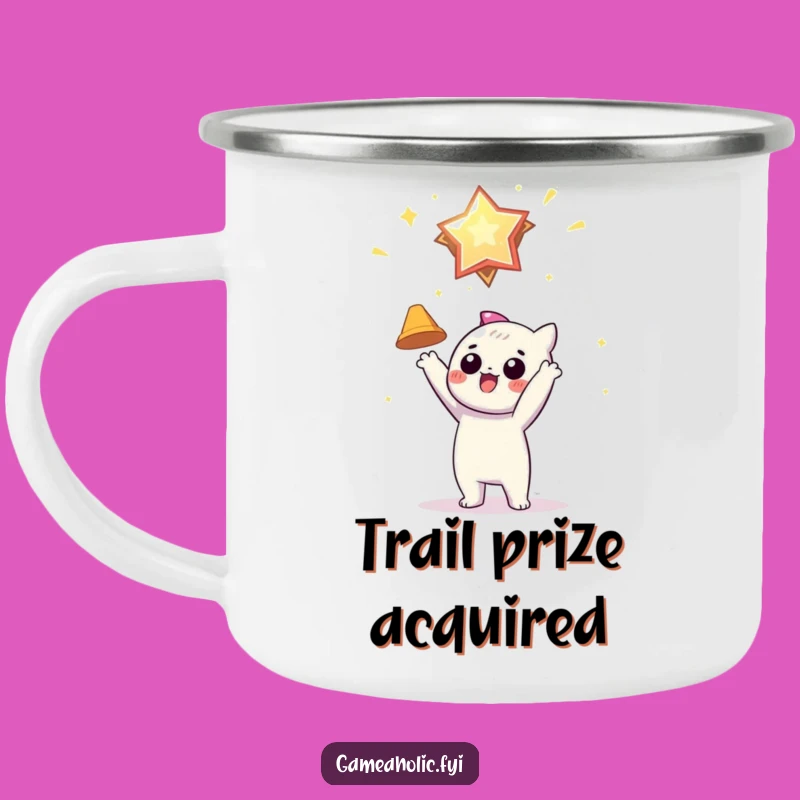 Funny Achiever Camping Mug: Virtual Award for Outdoor Pursuits
