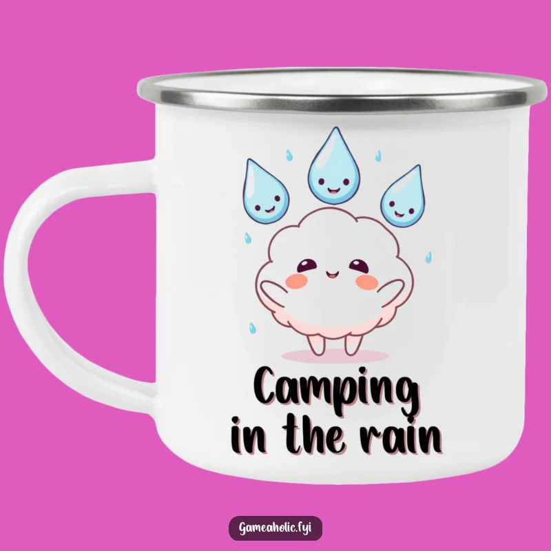 Funny Cloud Juggling Camping Mug - Durable Gift for Outdoor Fun