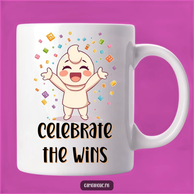 Funny Gamer Confetti Mug: Celebrate Wins with Pixel Joy Gift