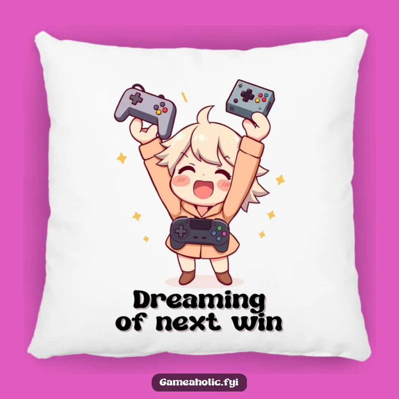Funny Gamer Victory Pillow: Cozy Comfort for Your Gaming Throne