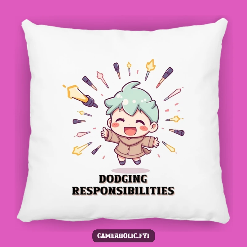 Funny Agile Gamer Pillow: Comfy and Hilarious Gift for Relaxation!