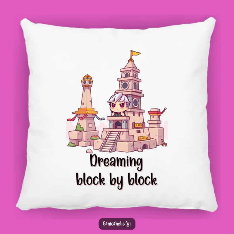 Funny Gamer Pillow: Intense Concentration Building - Comfy & Hilarious Gaming Accessory Gift