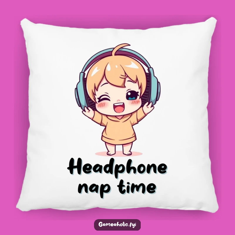 Funny Music Pillow: Delighted Character Comfort Gift