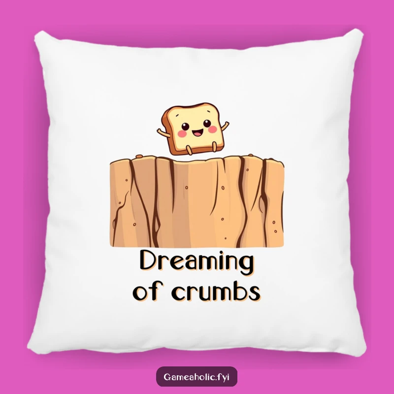 Funny Toast Leap Pillow - Cozy Gift for Breakfast Lovers