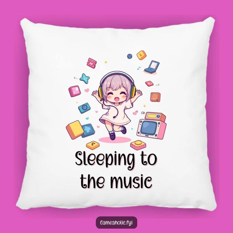 Funny Gamer Pillow: Cozy Up with this Hilarious Dancing Character Comfort!