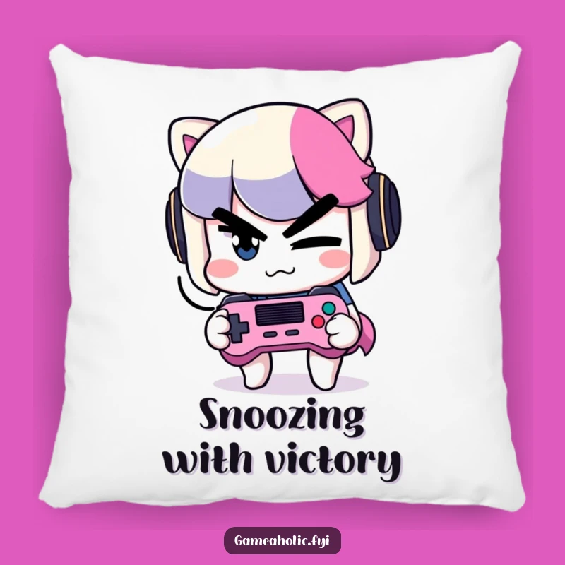 Funny Mischief Gamer Pillow: Cozy Comfort with a Witty Character, Perfect Gift