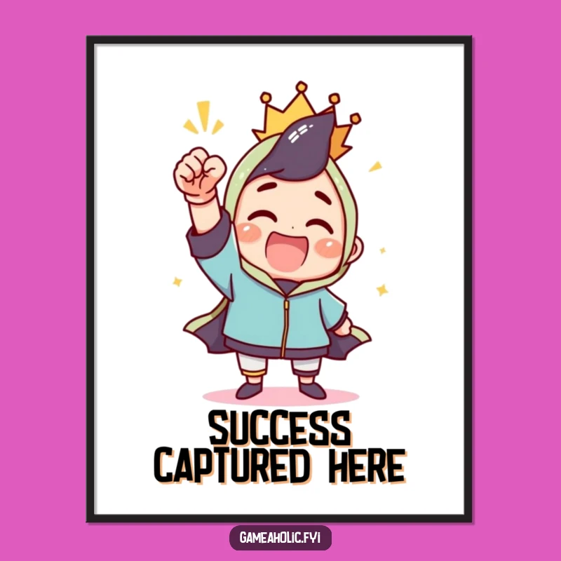 Funny Digital Art Print: Fist Pump Celebration, Instant Joyful Decor & Funny Gift