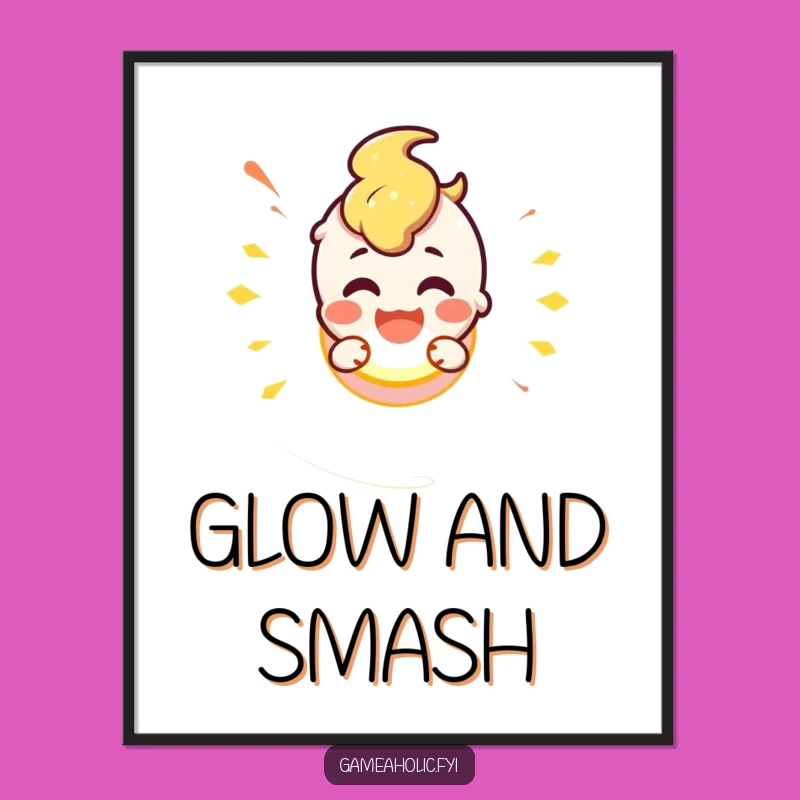 Funny Button Smash Digital Art: Bring Action to Your Walls