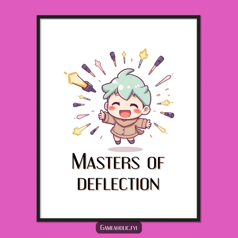 Funny 'Digital Evasion' Art Print: Hilarious Gift for Game Room Decor!