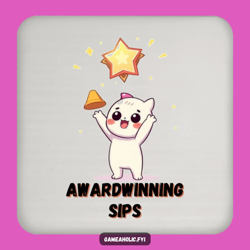 Funny Achiever Coaster: Virtual Award for Tabletop Motivation