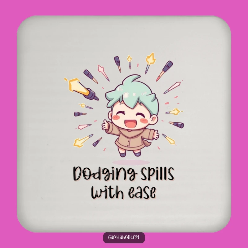 Funny 'Avoidance' Drink Coaster: A Humorous Gift for Table Protection!