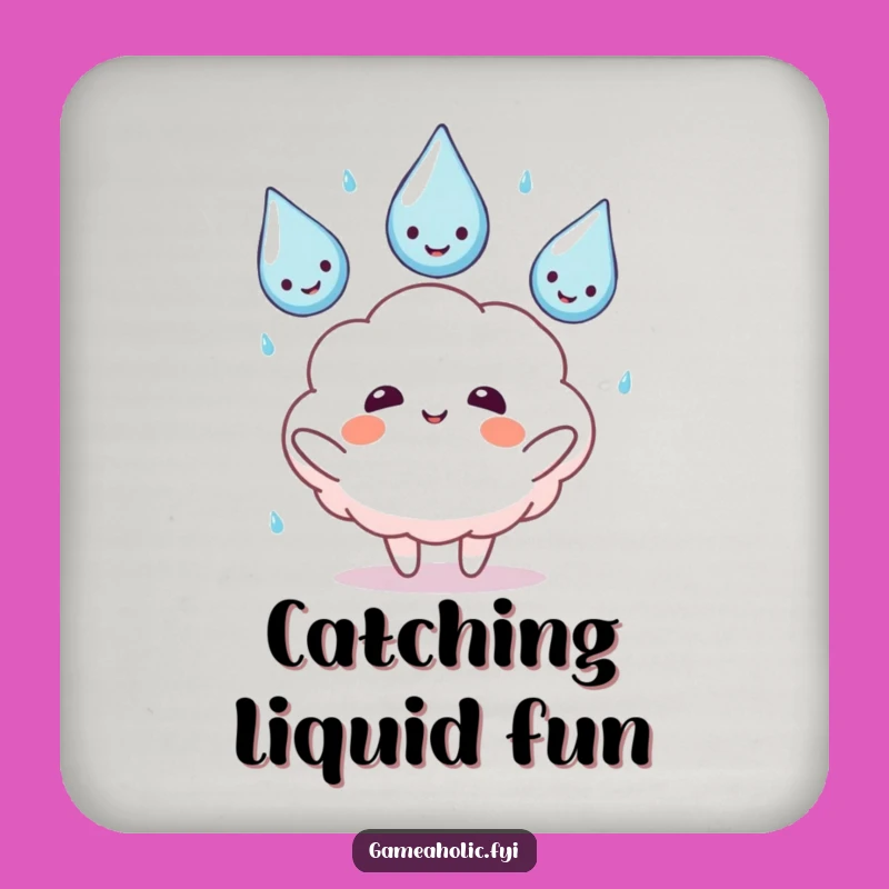 Funny Cloud Juggling Coaster - Whimsical Gift for Table Protection