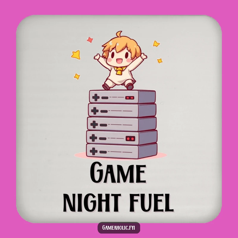 Funny Gamer Drink Coaster: Protect Surfaces, a Hilarious Gaming Gift!