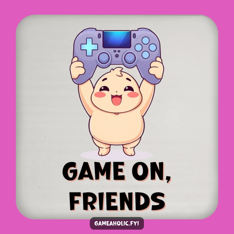 Funny Chubby Gamer Coaster: Protect Surfaces, Ideal Funny Gift!