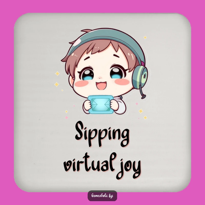 Funny Virtual World Coaster: Flashing Screen Delight for Tables