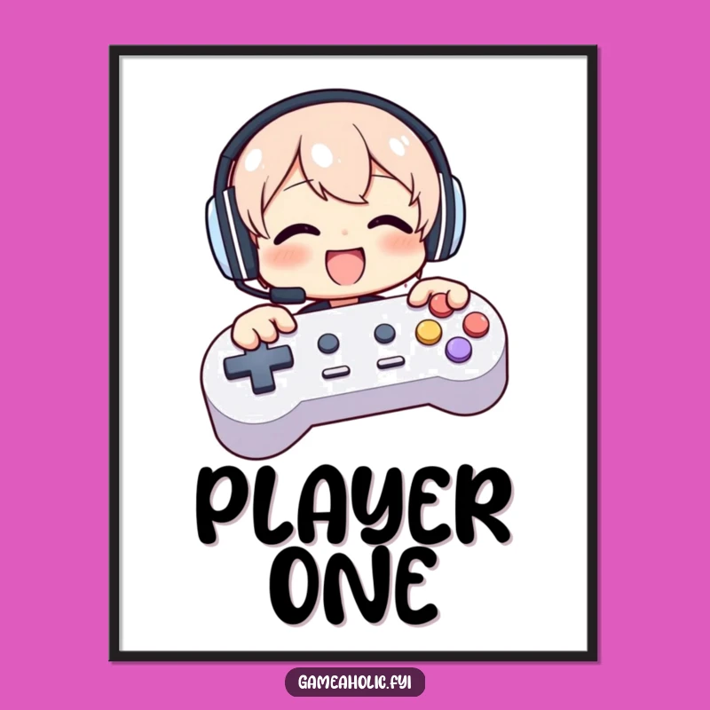 Funny Gamer Poster: Bring Gaming Energy to Your Walls