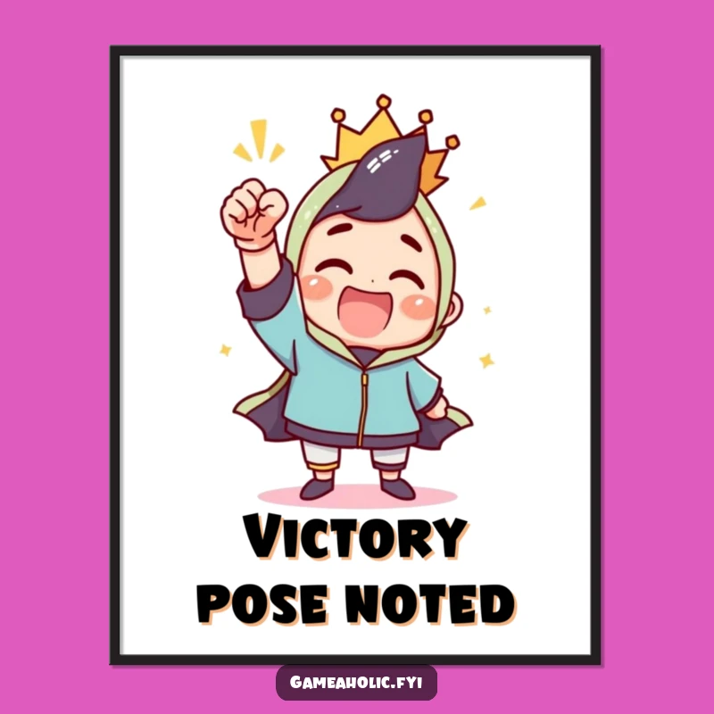 Funny Poster: Fist Pump Celebration Art, Motivational Decor & Great Funny Gift