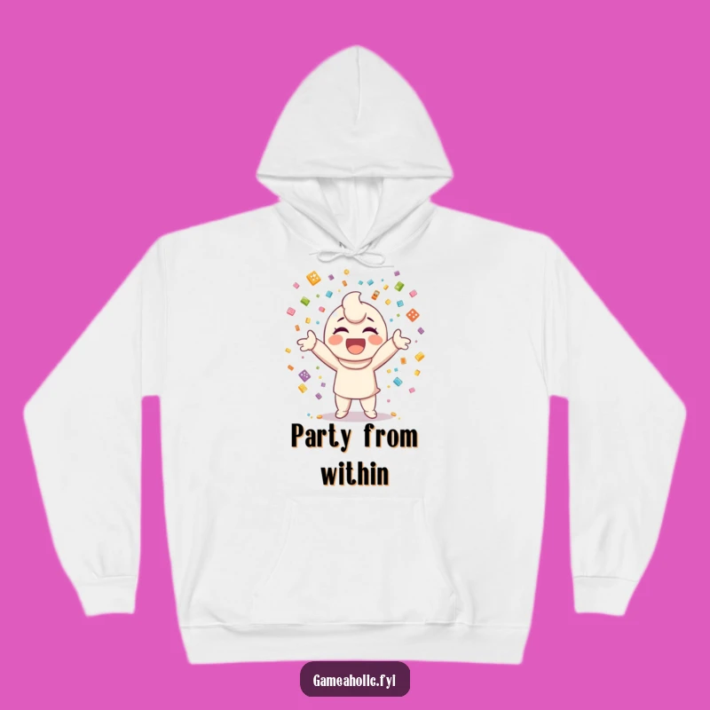 Funny Gamer Confetti Hoodie: Cozy Celebration for Wins Gift