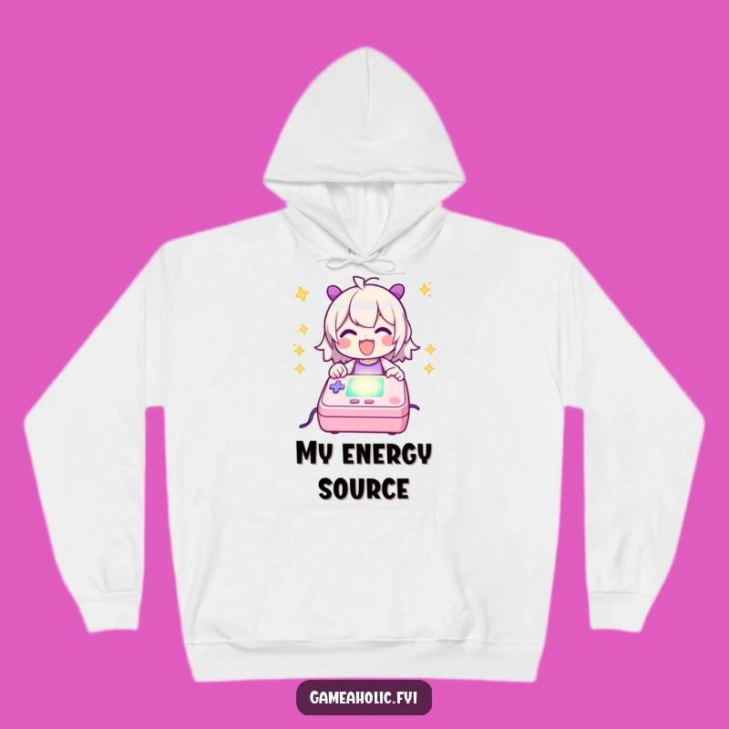 Funny Power Up Hoodie - Cozy Console Charging Gamer Gift
