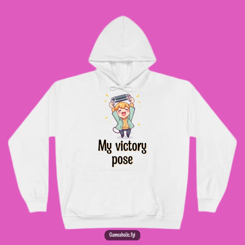 Funny Gamer Victory Hoodie: Cozy Up with Celebration and Humor, Perfect Gift