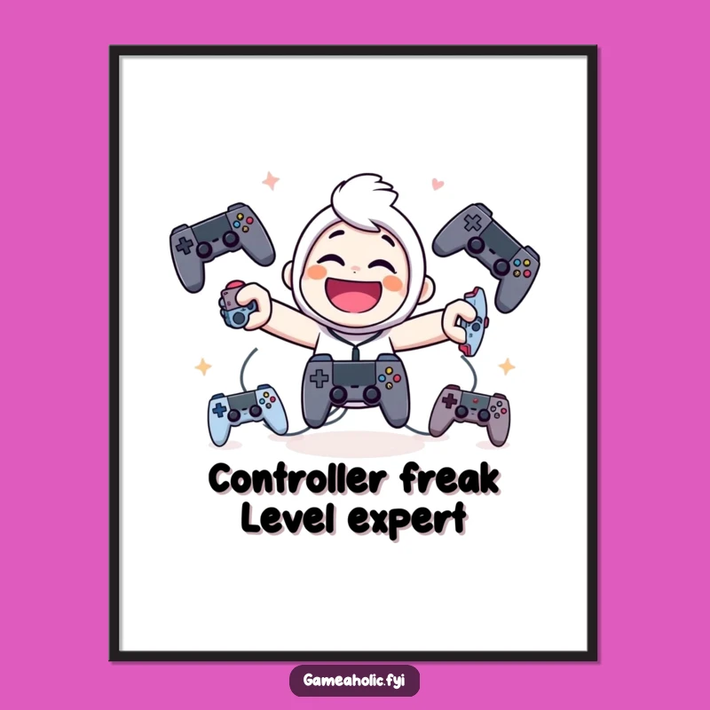 Free Printable Wall Art: Juggling Gamer Decor Downloadable