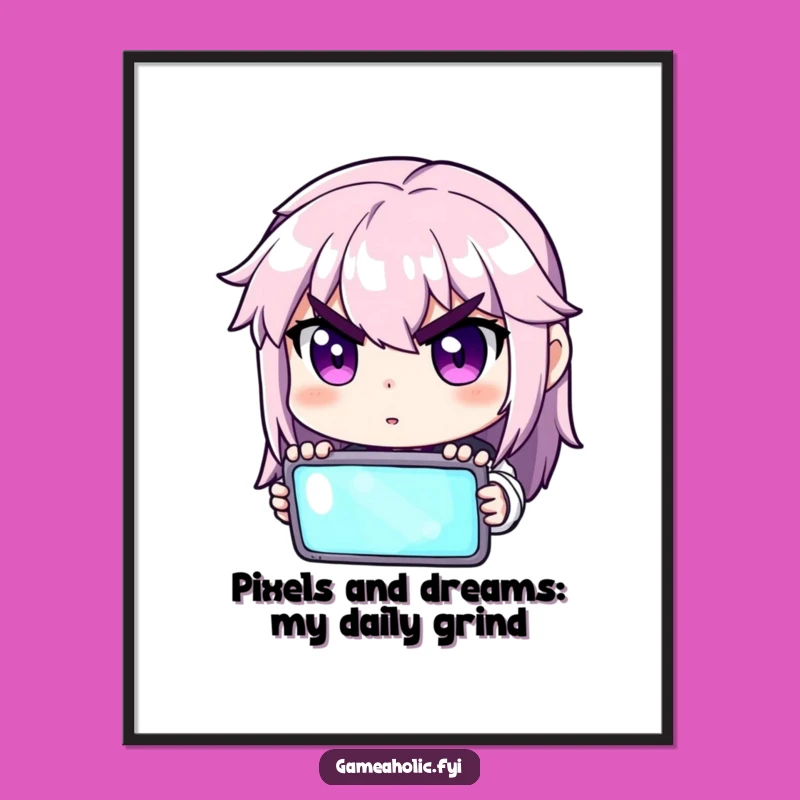 Free Printable Wall Art: Focused Gamer Intense Screen Funny Downloadable