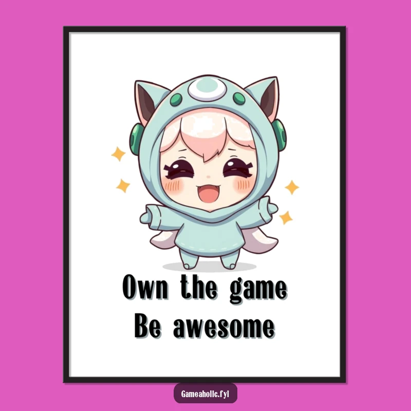 Free Printable Funny Wall Art: Gaming Victory Joy Humor Downloadable Decor