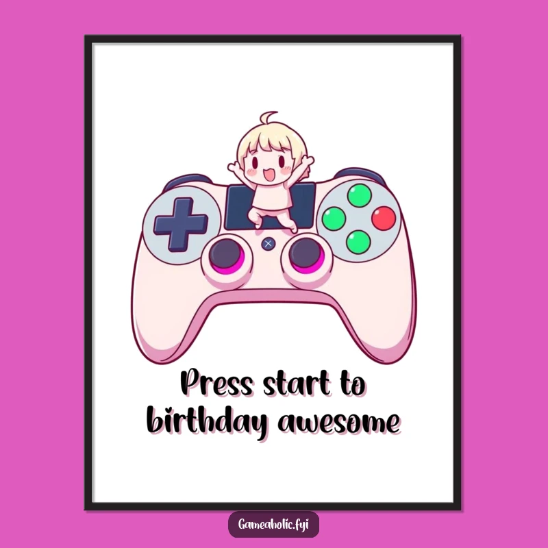 Funny Free Printable Wall Art: Gamer Jump Decor, DIY Downloadable Gift!