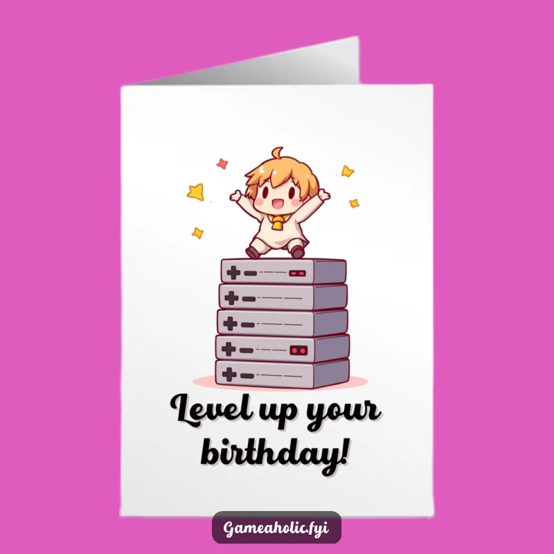 Free Printable Gamer Birthday Card: Funny Downloadable Gift for the Ultimate Player
