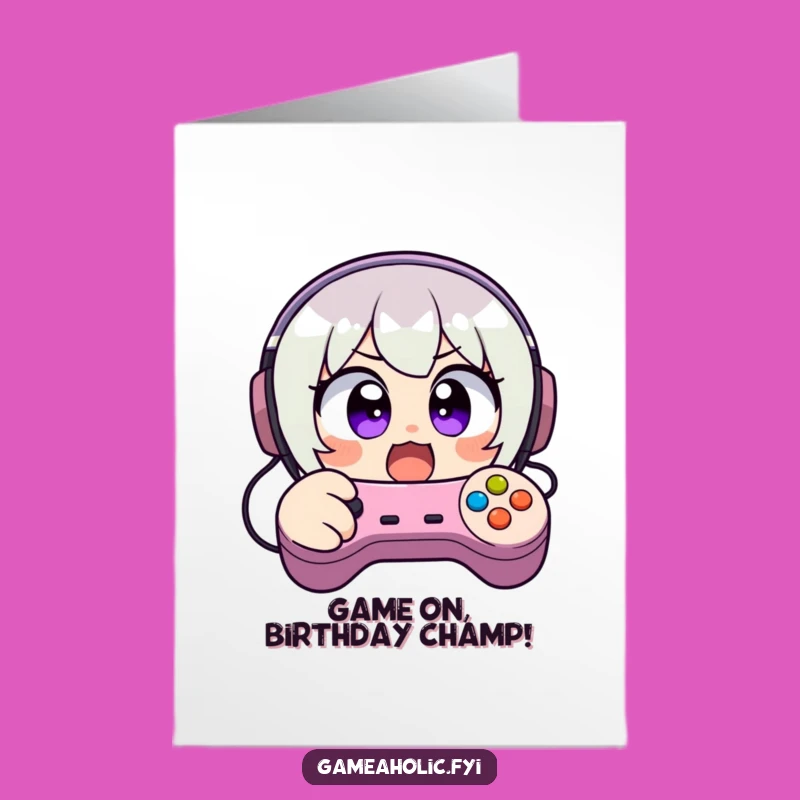 Free Printable Gamer Birthday Card: Video Game Controller Chaos Funny Downloadable Gift