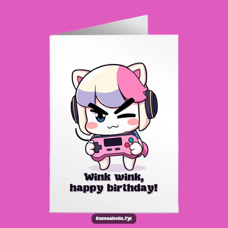 Free Printable Birthday Card: Mischievous Gamer DIY Gift Downloadable Fun