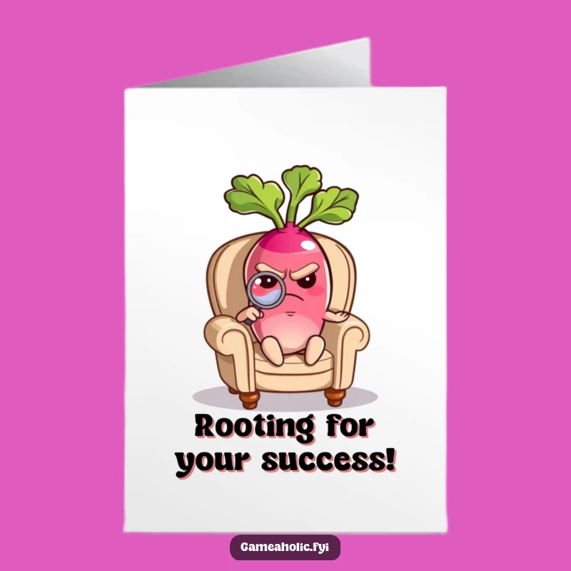Free Printable Congrats Card: Radish's Critical Eye - Celebrate Success!