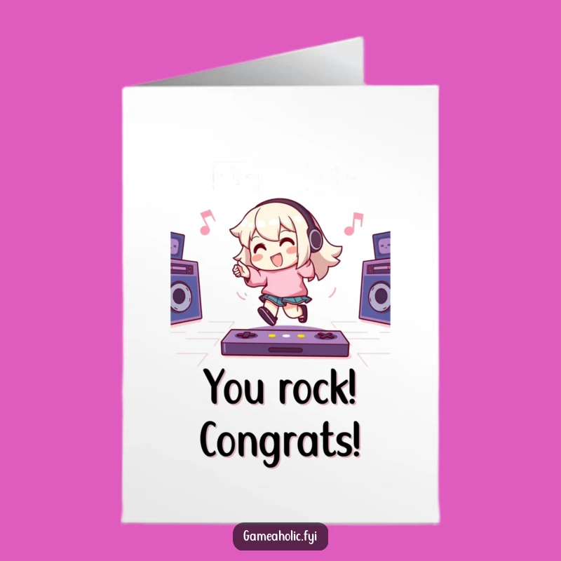 Free Printable Congrats Card: Tapping Gamer, Instant Download for Victories and Beats