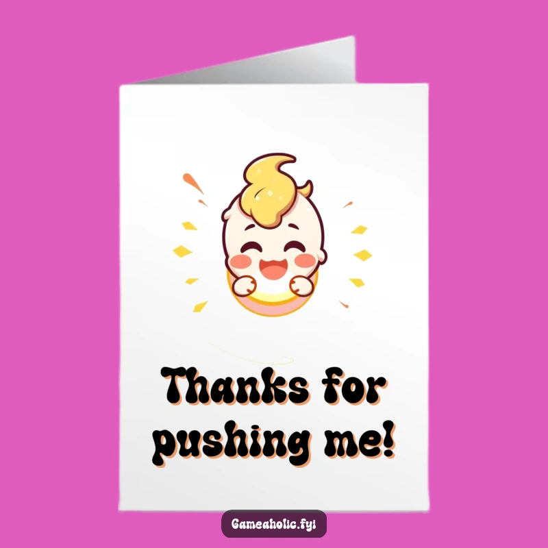 Free Printable Button Smash Thank You Card: Gratitude Activated Downloadable