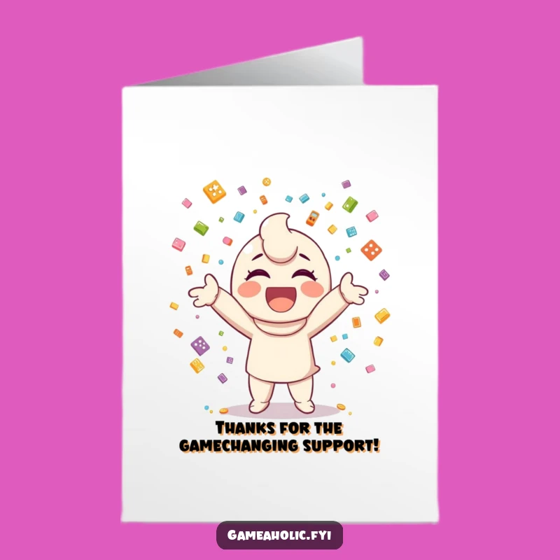 Free Printable Thank You Card: Gamer Confetti Toss, Fun Game Icon Thank You Downloadable Gift