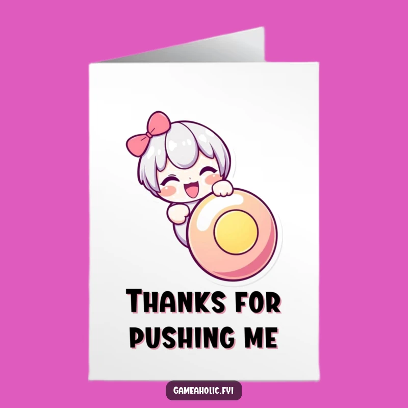 Free Printable Thank You Card: Gratitude Button Masher Gift