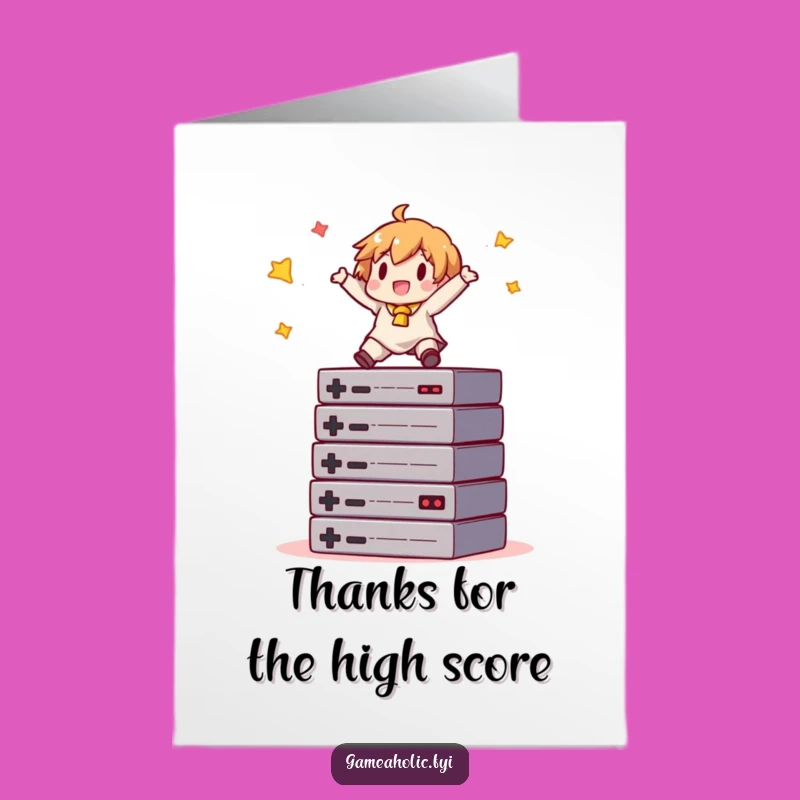 Free Printable Gamer Thank You Card: Fun Downloadable Gift for Epic Thanks