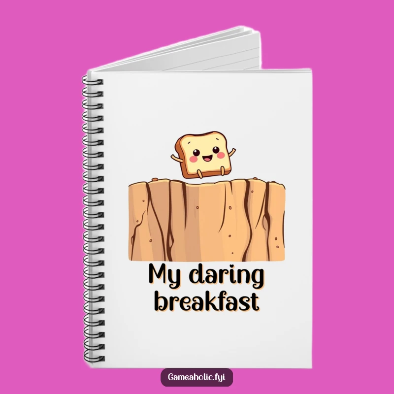 Funny Toast Leap Notebook - Gift for Breakfast Brainstormers