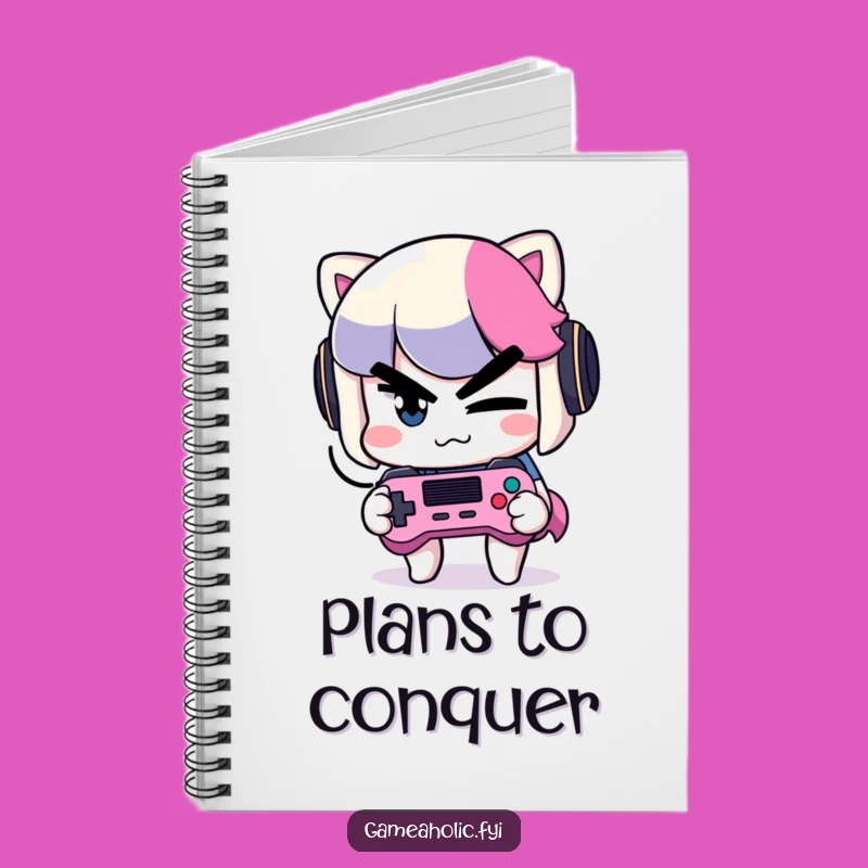 Funny Winking Gamer Notebook: Plan Your Next Move with a Mischievous Friend, Great Gift