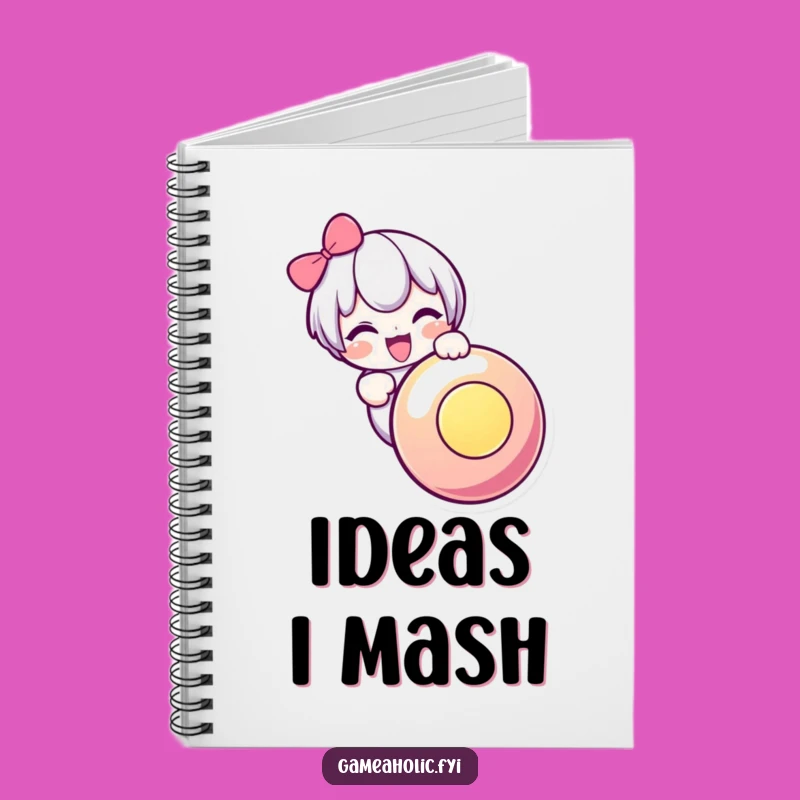 Funny Button Mashing Notebook: Cute Character Journal Gift