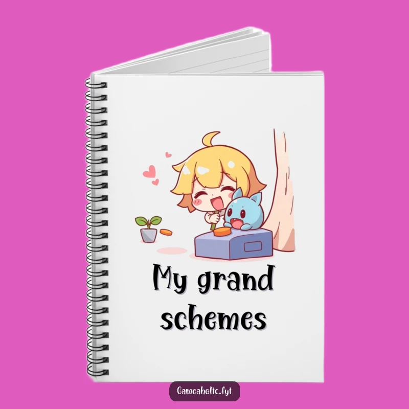 Funny Notebook: Giggling Character's Game Notes, Journal Funny Gift Idea