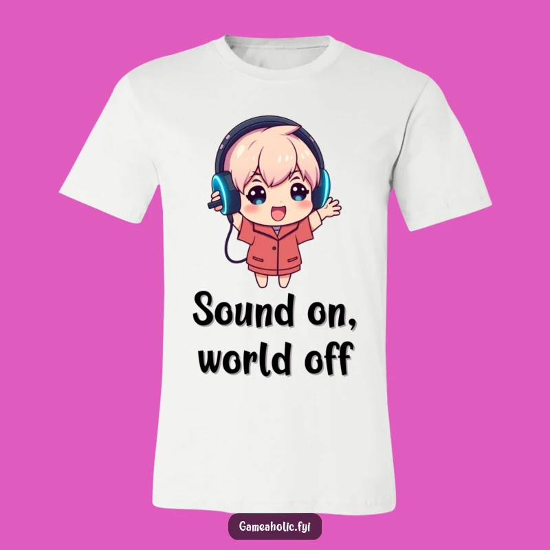 Funny Gamer Headset T-Shirt: Hilarious Tee for the Immersive Player